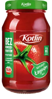 Obrázek produktu pro Ketchup Kotlin Łagodny Bez Konserwantów 280 g