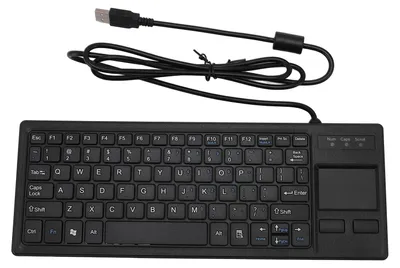 Obrázek produktu pro Mechanická USB klávesnice, voděodolná, integrovaný dotykový panel s touchpadem pro notebooky, notebooky a PC
