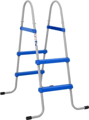 Image de Échelle de piscine pour piscine hors sol 84 cm acier plastique