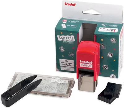 Produktbild von trodat Motivstempel-Set "Switch" - Weihnachten