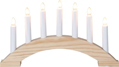 Produktbild von STAR Trading Leuchter Holz Bea (Bogen) natur 7 BS
