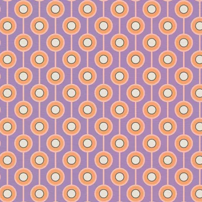 Immagine prodotto di Profhome 395372-GU Carta da parati retrò geometrica viola giallo rosa crema-bianco 4,5 m2