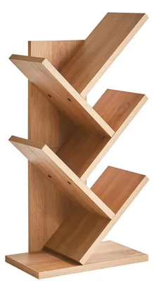 Produktbild von Bücherregal Baumform 4 Ebenen Eichenfarben 60 cm