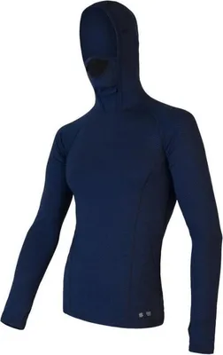 Zdjęcie produktu dla Koszulka Sensor Merino DF męska długa z kapturem granatowa wielkość M 21200024-01