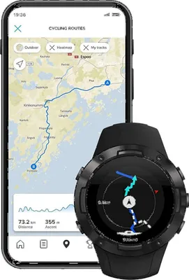 Produktbild von Suunto 5 All Black Smartwatch HR GPS