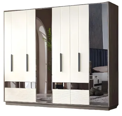 Image de Chambre à coucher Armoire de luxe Meubles Design Armoire en bois Moderne