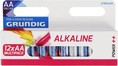 Produktbild von Mignon-Batterie GRUNDIG Alkaline 1,5V Typ AA/LR6 12er-Pack