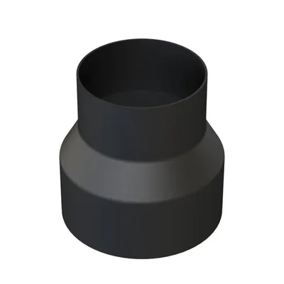 Produktbild von THERMIA Ofenrohr Reduzierstück Ø 150–120 mm – Schwarz