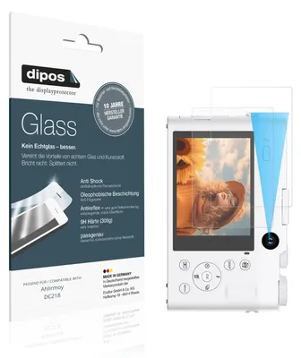 Produktbild von 2x Schutzfolie für Ahlirmoy DC218 matt - Anti-Shock 9H Folie dipos Glass Kunststoffglas