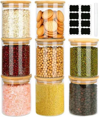 Produktbild von Luftdichte Glasbehälter 8er Set 430ml