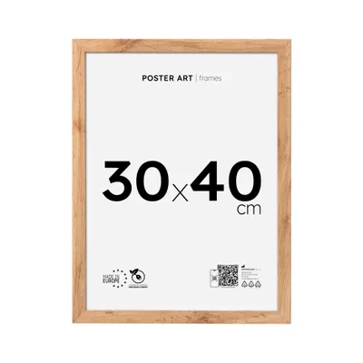 Zdjęcie produktu dla Ramka na zdjęcia i plakaty 30x40 cm, dąb Wotan, MDF – Poster Art