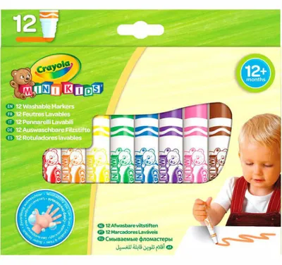 Image de Crayola 8325 Crayon-feutre Multicolore 12 pc(s)
