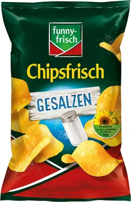 Zdjęcie produktu dla funny frisch Chipsfrisch solony smak ziemniaczany z solą 150g