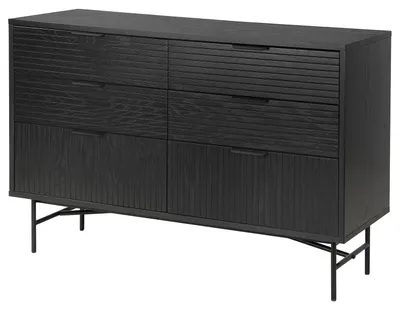 Produktbild von home24 Sideboard mit 6 Schubladen - Echtholzfurnier