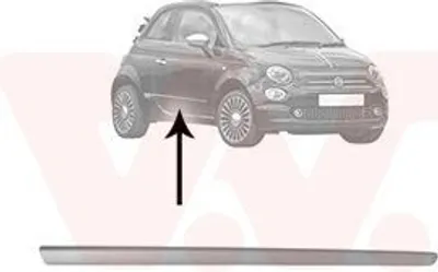 Produktbild von VAN WEZEL Zierleiste für die Tür Vorne Rechts Leiste für FIAT 500 (312) 1604428