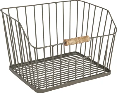 Produktbild von KitchenCraft Drahtkorb, schwarz, groß
