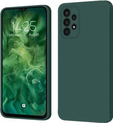 Produktbild von Hülle für Samsung Galaxy A23 5G Case Cover Bumper Silikon Softgrip Schutzhülle Farbe: Grün