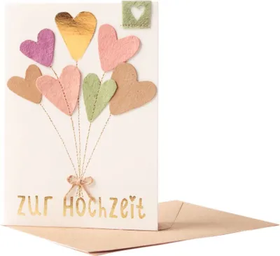 Produktbild von Herzchen Karte "Zur Hochzeit"