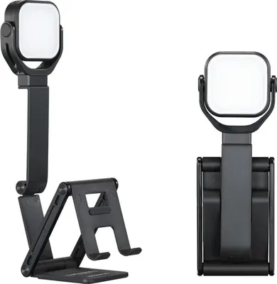 Image de Studio photo LED lumière de remplissage avec suspension bras support stand kits pour téléphone photo vidéo shooting