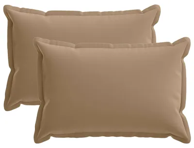 Zdjęcie produktu dla vidaXL, 2 sztuki poszewek na poduszki, kolekcja HOUTEN, kolor taupe, 40 x 60 cm, poliester