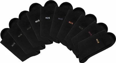 Produktbild von H.I.S. Socken 10 -teilig 10x schwarz Größe 43/46
