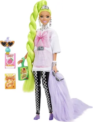 Produktbild von Mattel HDJ44 - Barbie - Extra - Puppe mit Styling-Zubehör und Tier