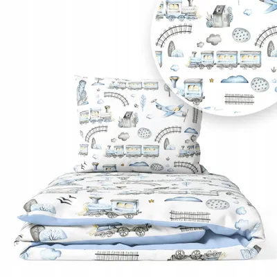 Immagine prodotto di Set Biancheria da Letto per Lettino 90 × 120 cm + Federa 40 × 60 cm – 100% Cotone per Neonato e Bambino
