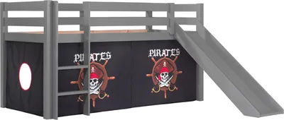 Produktbild von Spielbett mit Rutsche Pino Kiefer massiv 90 x 200 cm