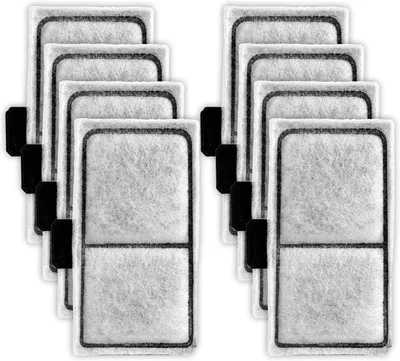 Imagen del producto de Filtros de repuesto para acuarios, 8 unidades, 5,3 x 9,6 cm, para la filtración del agua