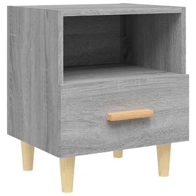 Imagen del producto de Mesita de noche gris Sonoma 40x35x47 cm