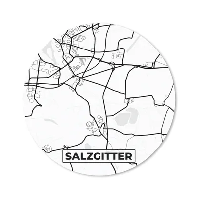 Produktbild von MuchoWow® Mauspad Mousepad Karte - Salzgitter - Karte - Stadtplan 50x50 cm - Mousepads - Maus Mat - Pad - Mausunterlage - Vinyl