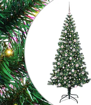 Immagine prodotto di vidaXL Albero di Natale artificiale preilluminato verde 210 cm