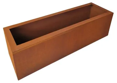 Produktbild von Edelrost Pflanzkübel rechteckig breit 90 cm