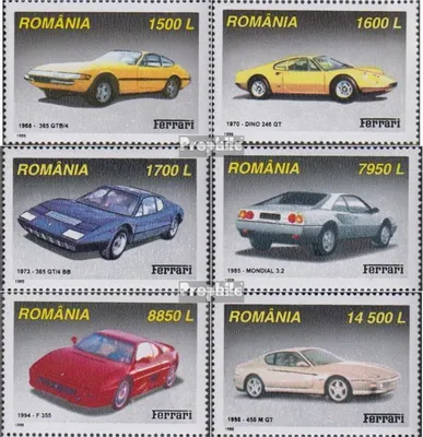 Produktbild von Briefmarken Rumänien 1999 Mi 5450-5455 (kompl.Ausg.) postfrisch Automobile