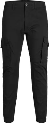 Obrázok produktu pre Jack & Jones 12139912, Cargo, Dospelý, Čierna, Bavlna, Elastan, Nepoužívať bielidlo, Prirodzené sušenie