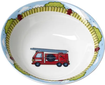 Zdjęcie produktu dla Miska na płatki śniadaniowe Ritzenhoff & Breker "FEUERWEHRMANN BERNIE" wykonana z porcelany, można myć w zmywarce, średnica: 170 mm - 6 sztuk (427059)