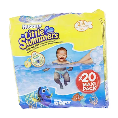 Produktbild von Huggies Little Swimmers, Junge/Mädchen, Klein, 3 kg, 8 kg, Mehrfarbig, 20 Stück(e)