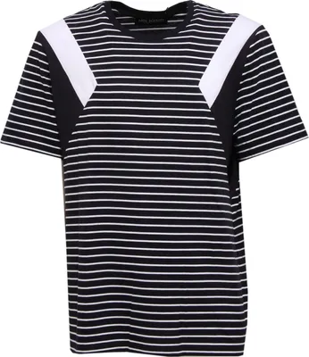 Produktbild von 3710X Herren NEIL BARRETT SLIM FIT dunkelblau/weißes T-Shirt Herren