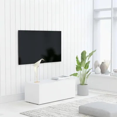 Obrázek produktu pro TV skříňka bílá 80x34x30 cm Dřevěný materiál
