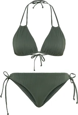 Produktbild von LSCN by Lascana Triangel-Bikini Egitura olive Größe 32 Cup A/B