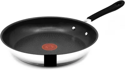 Produktbild von Tefal E30 Jamie Oliver Pfanne 24 cm Induktion 3 tlg -SET1- Bratpfanne klein Antihaft-beschichtet, Edelstahl, Spülmaschinenfest, Backofengeeignet