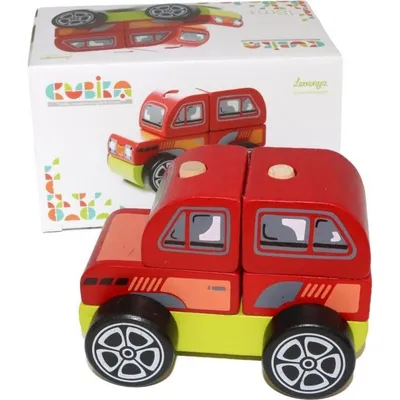Produktbild von CUBIKA 13180 Terénní vůz - dřevěná skládačka 5 dílů