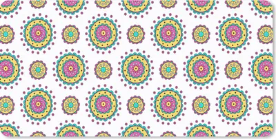 Produktbild von MuchoWow® Mauspad Mousepad Mädchen - Blumen - Mandala - Muster - Mädchen - Kinder - Kinder 60x30 cm - Mousepads - Maus Mat - Pad - Mausunterlage - Nachhaltig