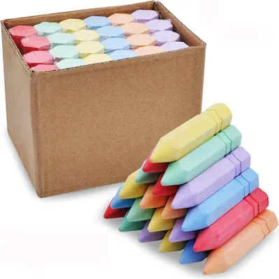 Produktbild von JOYIN 24-teiliges Jumbo-Kreideset für draußen und Tafelzeichnung