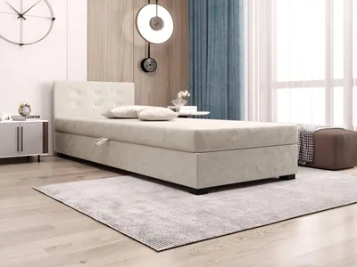 Obrázek produktu pro Jednolůžková postel 120x195 AJKA 1 - ecru