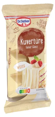 Obrázek produktu pro Dr. Oetker couverture bílý krémový jemný lesk 150g balení po 6 ks