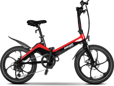 Produktbild von Ducati MG-20 E-Bike Folding 20" Magnesium Schwarz Rot - Elektrofahrrad 250W