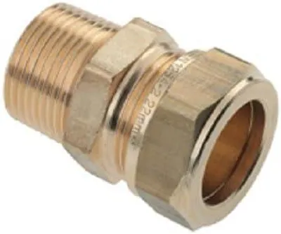 Immagine prodotto di Raccordo a compressione in ottone, 1" x 22 mm, per tubazioni