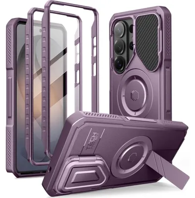 Produktbild von Handyhülle mit Kameraschutz für Galaxy S26 Ultra, Tech-Protect Polyamid MagSafe, 2er-Set mit 2 Rahmen, Violett