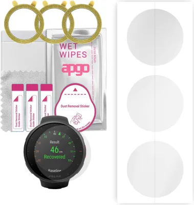 Produktbild von apgo 3 Stück Schutzfolie, klar, kompatibel mit Polar Vantage V2 Smartwatch, Hydrogel Displayschutzfolie mit Positionierhilfe, Displayfolie, robust und kratzfest